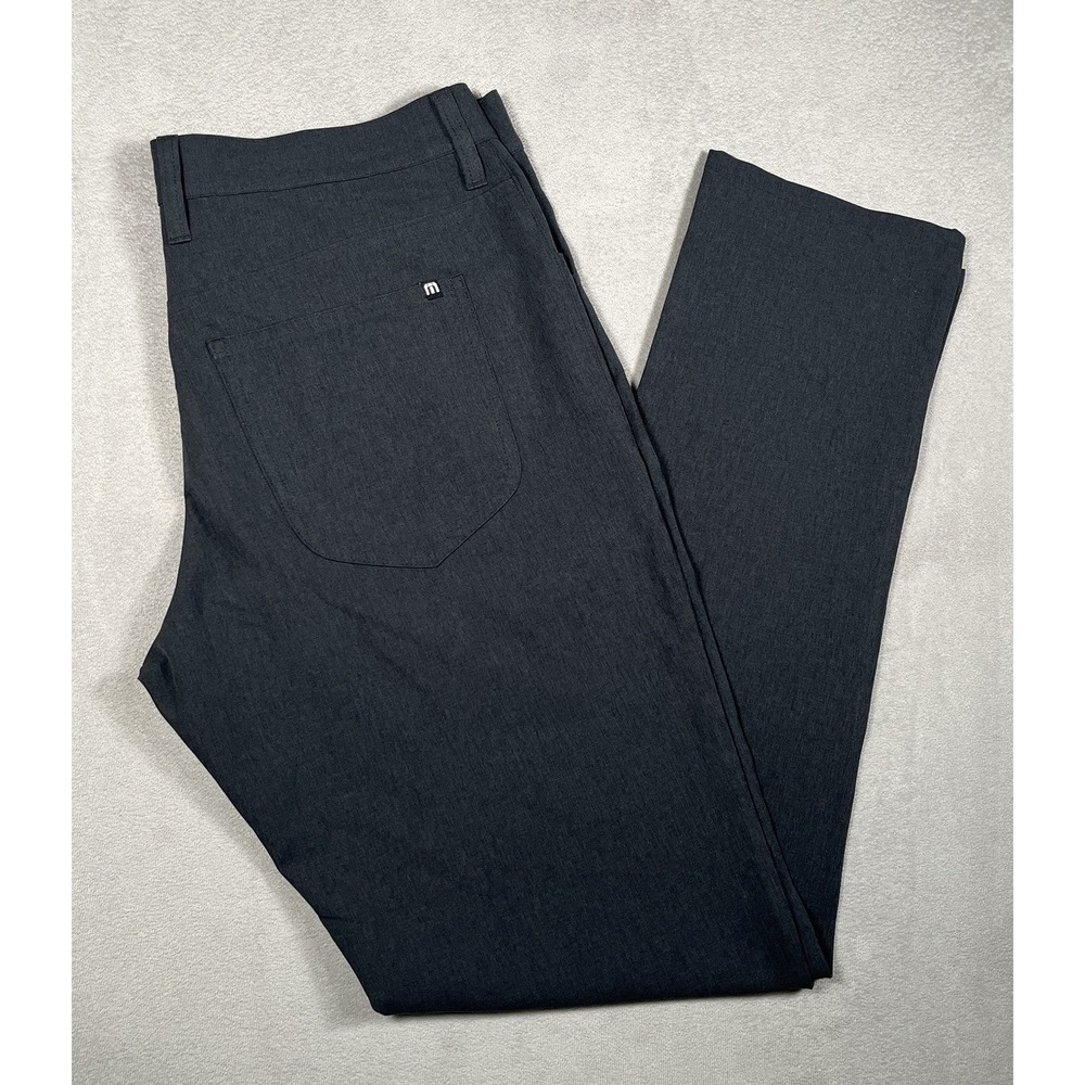 TravisMathew Mens Open Toes Golf Pants Stretch Performance Gray 33x33